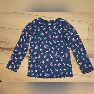 Floral Kids Long Sleeve Shirt